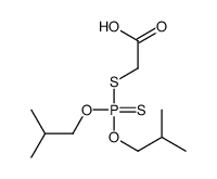 2-[bis(2-methylpropoxy)phosphinothioylsulfanyl]acetic acid Structure