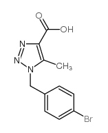 1-(4-BROMOBENZYL)-5-METHYL-1H-1,2,3-TRIAZOLE-4-CARBOXYLIC ACID Structure