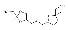 [4-[[2-(hydroxymethyl)-2-methyl-1,3-dioxolan-4-yl]methoxymethyl]-2-methyl-1,3-dioxolan-2-yl]methanol结构式