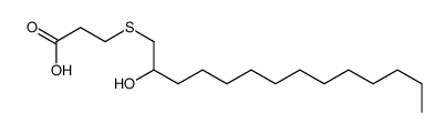 3-[(2-hydroxytetradecyl)thio]propionic acid Structure