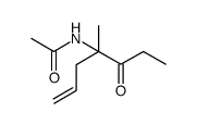 Acetamide,N-[1-methyl-1-(1-oxopropyl)-3-butenyl]- (9CI) structure