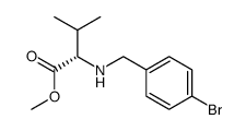 methyl N-(4-bromobenzyl)-L-valinate结构式