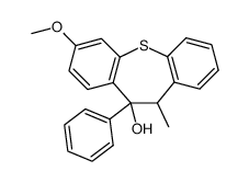 3-methoxy-10-methyl-11-phenyl-11-hydroxy-10,11-dihydrodibenzo(b,f)thiepine Structure