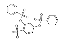 2,4-bis-benzenesulfonyloxy-benzenesulfonyl chloride Structure