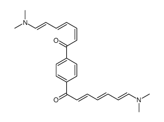 7-(dimethylamino)-1-[4-[7-(dimethylamino)hepta-2,4,6-trienoyl]phenyl]hepta-2,4,6-trien-1-one Structure