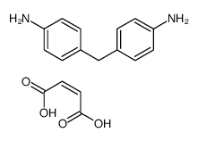 4-[(4-aminophenyl)methyl]aniline,but-2-enedioic acid Structure