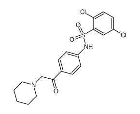 2,5-Dichloro-N-[4-(2-piperidin-1-yl-acetyl)-phenyl]-benzenesulfonamide Structure