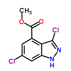 Methyl 3,6-dichloro-1H-indazole-4-carboxylate structure