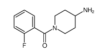 (4-AMINO-PIPERIDIN-1-YL)-(2-FLUORO-PHENYL)-METHANONE结构式