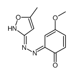 4-Methoxy-2-[(5-methylisoxazol-3-yl)azo]phenol Structure