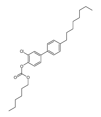 [2-chloro-4-(4-octylphenyl)phenyl] hexyl carbonate结构式