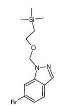 6-bromo-1-((2-(trimethylsilyl)ethoxy)methyl)-1H-indazole结构式