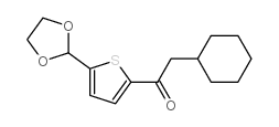 CYCLOHEXYLMETHYL 5-(1,3-DIOXOLAN-2-YL)-2-THIENYL KETONE Structure