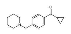 CYCLOPROPYL 4-(PIPERIDINOMETHYL)PHENYL KETONE picture