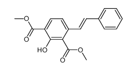 dimethyl 2-hydroxy-4-(2-phenylethenyl)-1,3-benzenedicarboxylate Structure