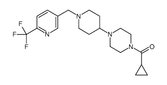 Cyclopropyl[4-(1-{[6-(trifluoromethyl)-3-pyridinyl]methyl}-4-pipe ridinyl)-1-piperazinyl]methanone Structure