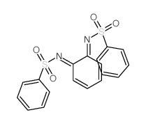 Benzenesulfonamide,N,N'-3,5-cyclohexadiene-1,2-diylidenebis- Structure