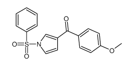 [1-(benzenesulfonyl)pyrrol-3-yl]-(4-methoxyphenyl)methanone Structure