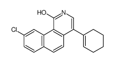 9-chloro-4-(cyclohexen-1-yl)-2H-benzo[h]isoquinolin-1-one Structure