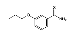 Benzenecarbothioamide, 3-propoxy structure