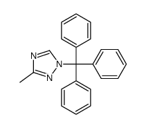 3-甲基-1-(三苯基甲基)-1H-1,2,4-噻唑结构式