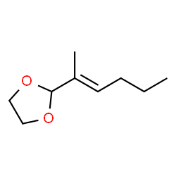 1,3-Dioxolane,2-(1-methyl-1-pentenyl)- (9CI) Structure