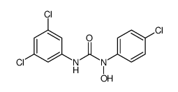 1-(4-CHLOROPHENYL)-3-(3,5-DICHLOROPHENYL)-1-HYDROXYUREA结构式