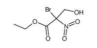 2-Brom-2-nitro-3-hydroxy-propionsaeure-aethylester Structure