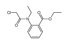 ethyl 2-(2-chloro-N-ethylacetamido)benzoate结构式