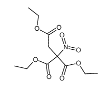 1-nitro-ethane-1,1,2-tricarboxylic acid triethyl ester Structure