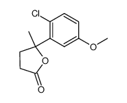 5-(2-chloro-5-methoxy-phenyl)-5-methyl-dihydro-furan-2-one Structure