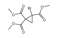 trimethyl 2-bromocyclopropane-1,1,2-tricarboxylate结构式