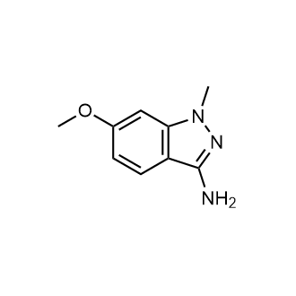 6-甲氧基-1-甲基-1H-吲唑-3-胺结构式