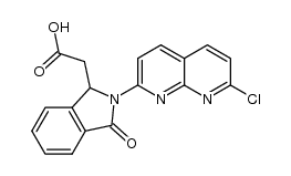 2-(7-chloro-1,8-naphthyridin-2-yl)-3-oxoisoindoline-1-acetic acid Structure