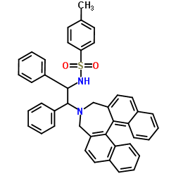 N-[(1R,2R)-2-[(11bS)-3,5-dihydro-4H-dinaphth[2,1-c:1',2'-e]azepin-4-yl]-1,2-diphenylethyl]-4-Methyl- Benzenesulfonamide Structure