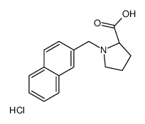 (S)-1-(NAPHTHALEN-2-YLMETHYL)PYRROLIDINE-2-CARBOXYLIC ACID HYDROCHLORIDE structure