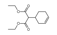 (Cyclohexen-3-yl-1)-malonsaeure-diethylester Structure