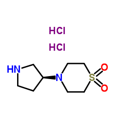 (S)-4-(吡咯烷-3-基)硫代吗啉1,1-二氧化物二盐酸盐结构式