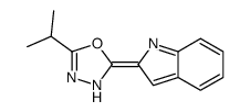 (2Z)-2-indol-2-ylidene-5-propan-2-yl-3H-1,3,4-oxadiazole Structure