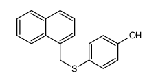 4-(naphthalen-1-ylmethylsulfanyl)phenol Structure