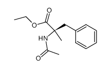 (R)-N-acetyl-α-methylphenylalanine ethyl ester结构式