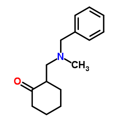 2-{[Benzyl(methyl)amino]methyl}cyclohexanone结构式