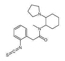 2-isothiocyanato-N-methyl-N-(2-(1-pyrrolidinyl)cyclohexyl)benzeneacetamide结构式