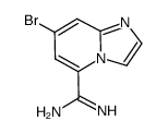 7-bromoimidazo[1,2-a]pyridine-5-carboximidamide Structure