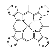 zinc(II) 5,10,15,20-tetrahmethyltetrabenzoporphyrinate Structure