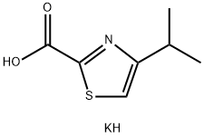 potassium 4-isopropyl-1,3-thiazole-2-carboxylate Structure