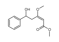 (2E)-5-hydroxy-3-methoxy-5-phenyl-2-pentenoic acid methyl ester Structure