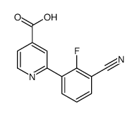 2-(3-cyano-2-fluorophenyl)pyridine-4-carboxylic acid Structure