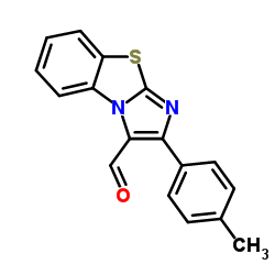 2-P-TOLYLBENZO[D]IMIDAZO[2,1-B]THIAZOLE-3-CARBOXALDEHYDE structure