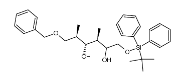 (2R,3R,4S)-1-(benzyloxy)-2,4-dimethyl-6-(diphenyl-tert-butylsiloxy)-2,4-hexanediol Structure